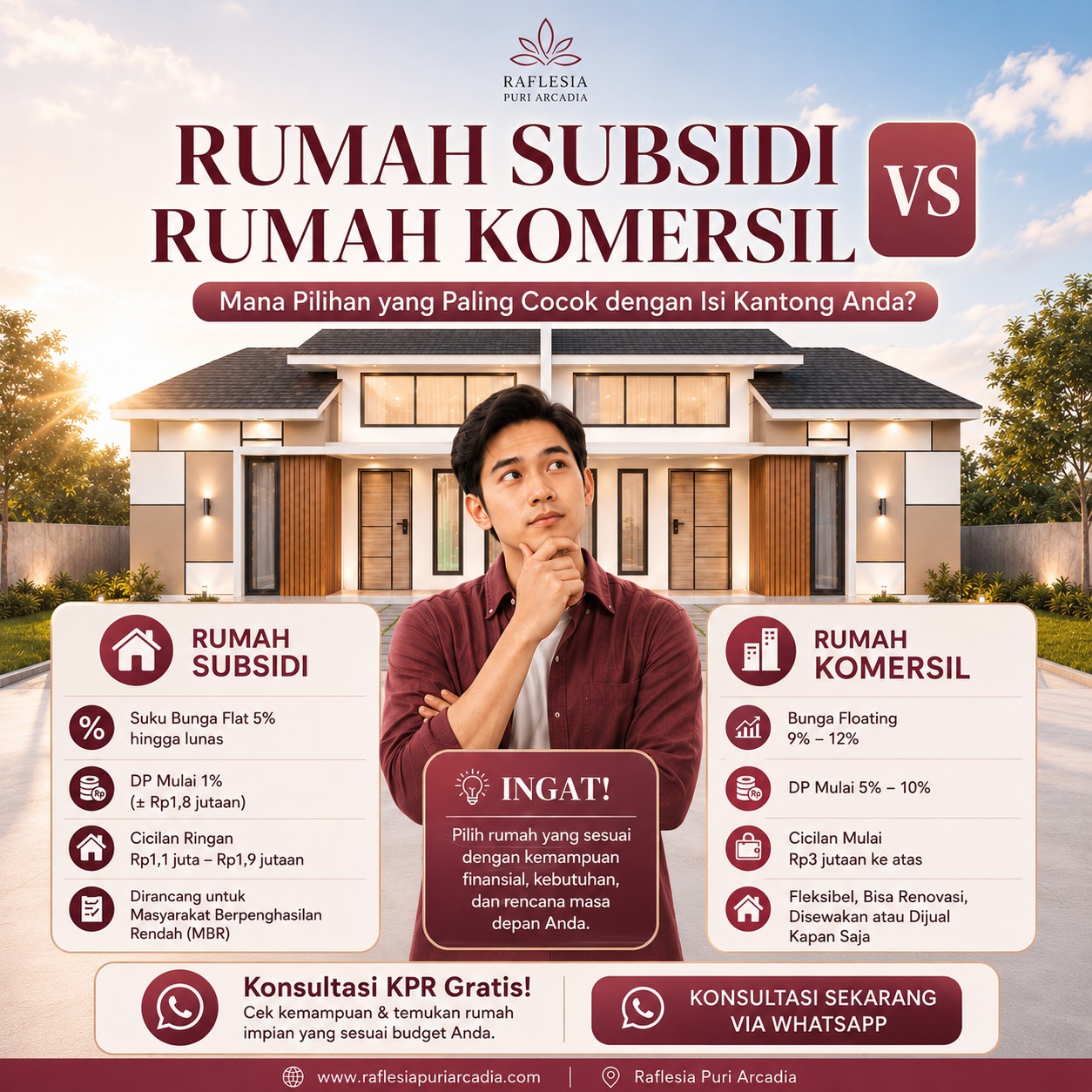 Mending rumah subsidi atau komersil