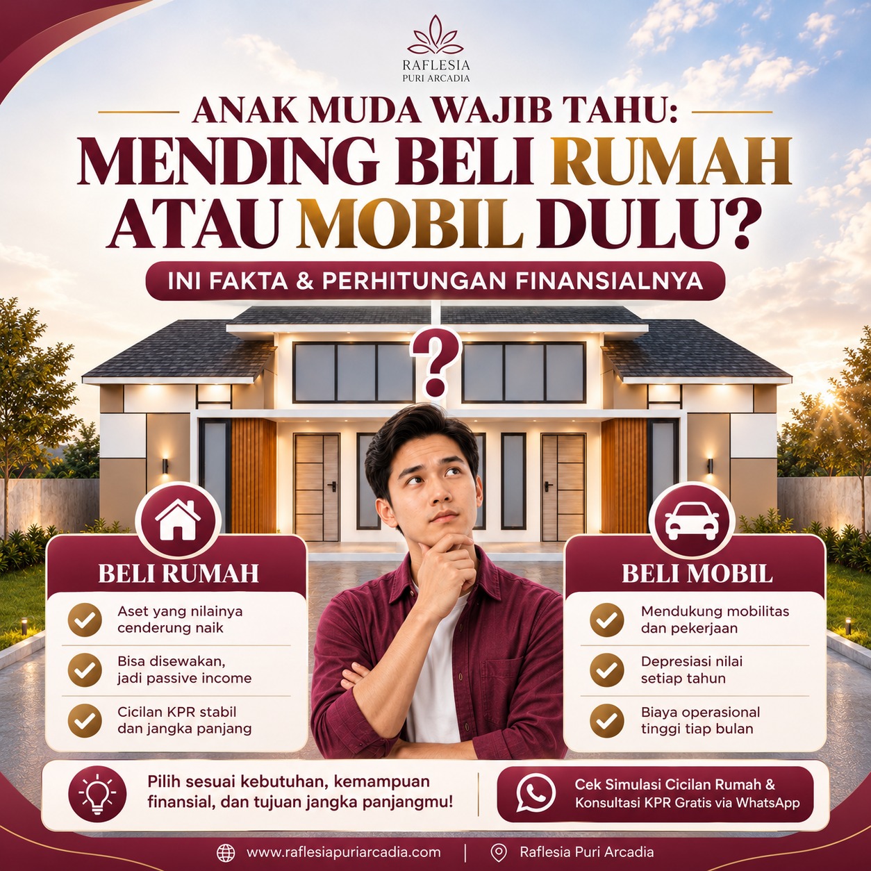 Beli rumah atau mobil dulu