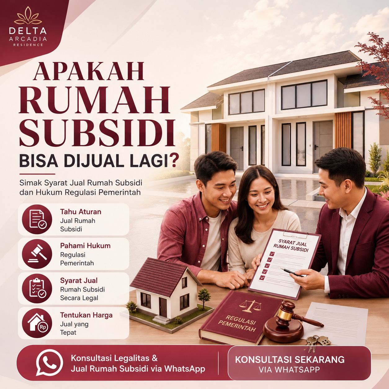 Jual rumah subsidi