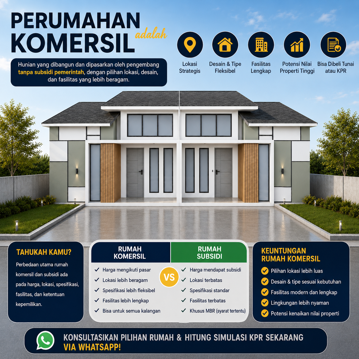 perumahan komersil adalah